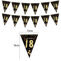 1 18 30 50 60 Anniversary Banners Birthday Of Garland Paper 40 Black Flag Birthday Party Decorations Adult Garland