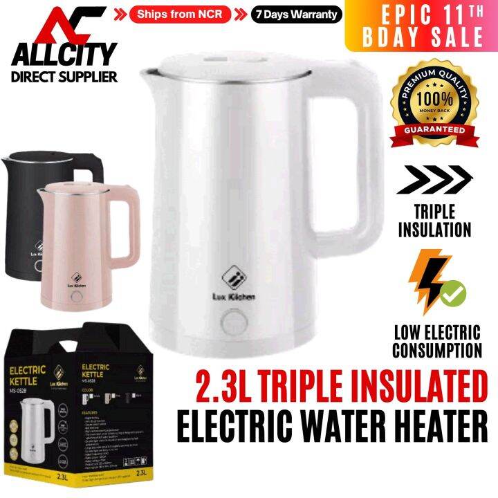 Heater Water Electric Kettle Sale Original 2.3L Triple Insulation