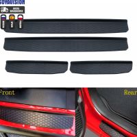 For Jeep Wrangler JL Door Sill Guards 4-Door Sill Entry Guards Sill Plate Protectors for 2018 2019 2021 2022 2023 Jeep JL Parts