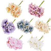 【YF】◙☋  6pcs/Lot Artificial Flowers Fake Silk Table Wedding Bridal Bouquet C0110