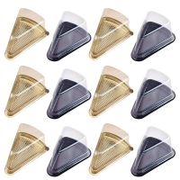 40Pcs Slice Boxes Containers Plastic Cakes Triangular