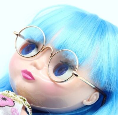 แว่นตากรอบเลนส์ชัดเจนชุดคอสเพลย์อนิเมะเสื้อคอกลมขนาด18นิ้ว8.3ซม. ตุ๊กตาผ้าพลัฌอุปกรณ์เสริมตุ๊กตา Exo สำหรับตุ๊กตาของเล่น Blyth