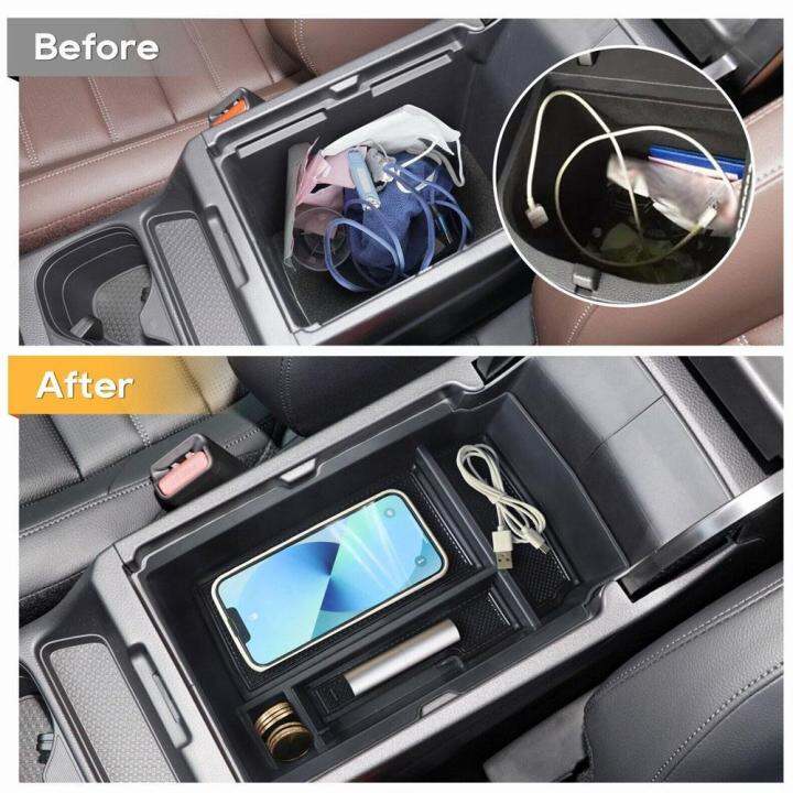 กล่องเก็บของคอนโซลกลางรถยนต์สำหรับฮอนด้า-crv-2023-abs-สีดำอุปกรณ์เสริมที่เก็บฟิวส์บ็อกซ์รถยนต์เหมาะสำหรับถุงมือ-p6i4ที่เท้าแขน