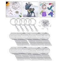 634D 150 Pcs Key Chain Rings Kit with Screw Eye Pins Findings for DIY Crafts Jewelry Making Accessory