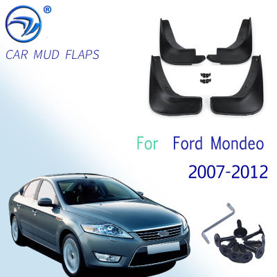 4Pcs รถด้านหน้าด้านหลัง Mudflaps Mudguards Fender Flares Splash Guards Mud Flaps สำหรับ Ford Mondeo 2007-2012