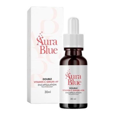 พร้อมส่ง✨ Aura Blue ออร่าบลู Double Vitamin C Serum+HYA เซรั่มดับเบิ้ลวิตามินซี+ไฮยา