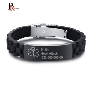 CW Sport Slim Reversible Alert Bracelets for Women Size Free Engraving