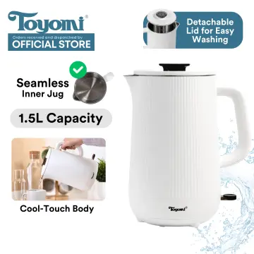 Toyomi 1.5L Stainless Steel Cordless Kettle WK 1633