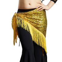 hot【DT】 Adult Fringe Sequin Belly Hip Scarves Scarf Costumes for Sale Bellydance Dancing Wear