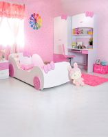 Cartoon Rabbit Pink Bedroom for Children Photography Backdrops Photo Props Studio Background 5x7ft