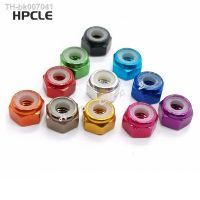 ↂ☸卍  10pcs M2 M2.5 M3 M4 M5 colourful Rivet Nuts Aluminum Nylon Insert Lock Nut Self-locking Nuts Locknuts Model Hex Nut