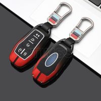 Colorful Alloy Car Key Case Fob Cover for Ford Fusion Mondeo Mustang F-150 Explorer Edge 2015 2016 2017 2018 Car Accessories Key Chains