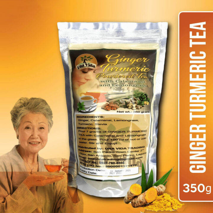 Original Una Vida Ginger Turmeric Tea 350g Lazada PH