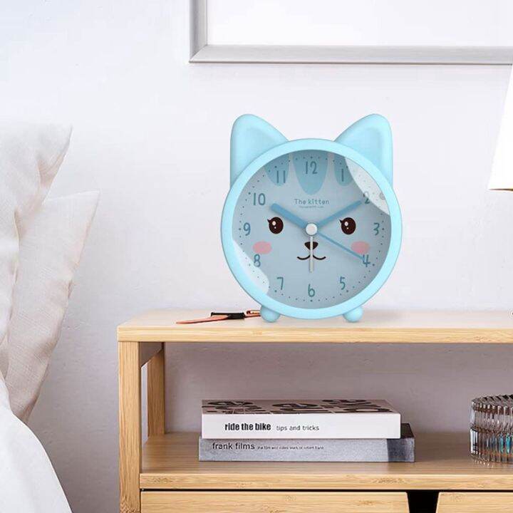 cute-animal-alarm-clock-for-kids-non-ticking-cat-alarm-clock-quiet-desk-alarm-clock-with-backlight