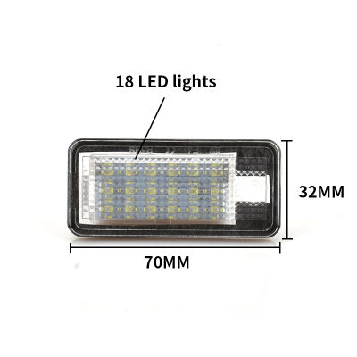 1PCS LED Number License Plate Light 12V Canbus White For Audi A3 S3 A4 S4 B6 A6 S6 A8 S8 Q7 Car License Lamp Error Free