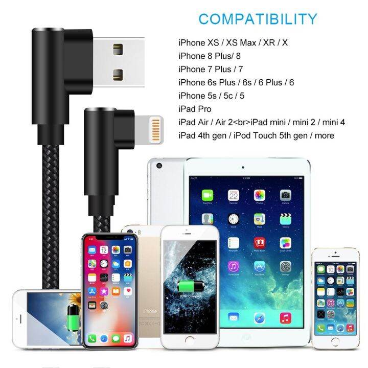 anseip-สาย-usb-3a-สาย-usb-r-สายดาต้ายูเอสบีชาร์จไวสำหรับ-ipad-14-13-12-pro-max-6-7-8-5-plus-x-xr-xs-se