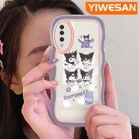 YIWESAN เคสปลอกสำหรับ Samsung กาแล็คซี่ A30s A50s A50ลายการ์ตูนคุโรมิสีสันสดใสสดใสเคสโทรศัพท์แบบใสขอบซิลิโคนกล่องกันกระแทกเคสนิ่มโปร่งใสป้องกันเลนส์กล้อง