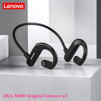 Lenovo X3 Bone Conduction Bluetooth Headphones Sport Running Headset Waterproof Wireless Earphone With Mic for Cycling Driving Over The Ear Headphones