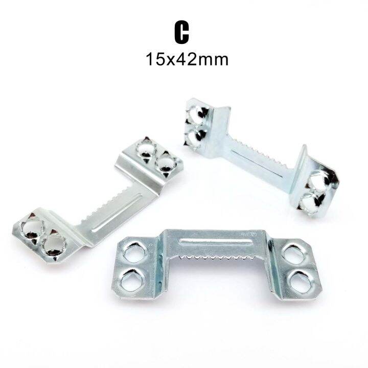 25pcs-painting-picture-photo-frame-back-board-screw-free-barbed-press-self-fixing-attach-hanging-sawtooth-saw-tooth-hook-hanger