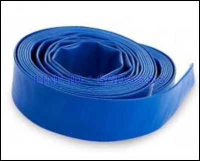 สายส่งน้ำไร้กลิ่น แรงดันใช้งาน 2 บาร์ PVC สีฟ้า ยาว 5 เมตร ขนาด 1 1/2 นิ้ว