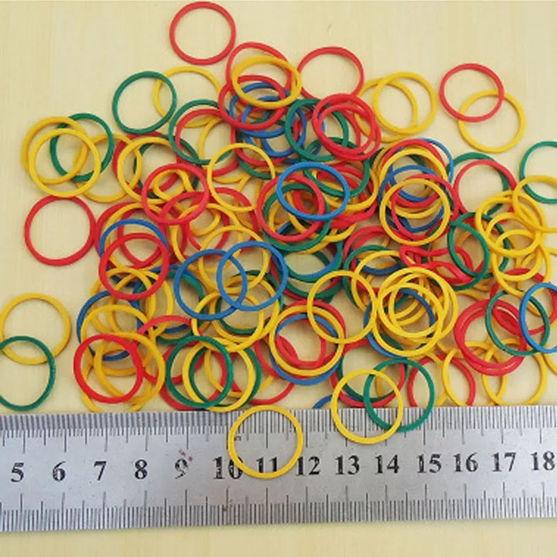 Diameter15-50mm Width1.5mm Strong Elastic Colorful Rubber Bands