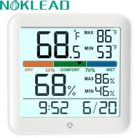 NOKLEAD LCD Digital Thermometer Hygrometer Indoor Room Temperature Humidity Meter Sensor Gauge Weather Station Smart Home 2023