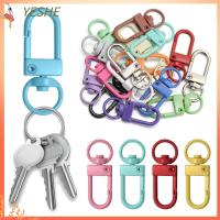 YESHE 5PCS โลหะ อุปกรณ์เสริมอะไหล่กระเป๋า แหวนแยก กุ้งก้ามกราม ตะขอ ปลอกคอ Carabiner Snap สายรัดกระเป๋า