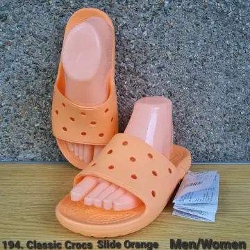 orange croc slides