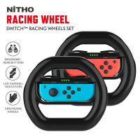 Nitho SWITCH RACING WHEEL Set Kart Mario Steering Big Large Ergonomic Black