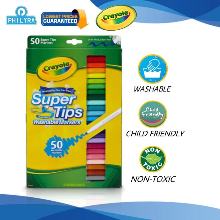 PHILYRA COD CRAYOLA SUPER TIP WASHABLE MARKERS 10'S 20'S AND 50'S