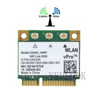 5300 533ANHMW 450M Dual Band 2.4G 5Ghz Intel การ์ด WiFi ไร้สายครึ่ง Mini Pcy-e Card