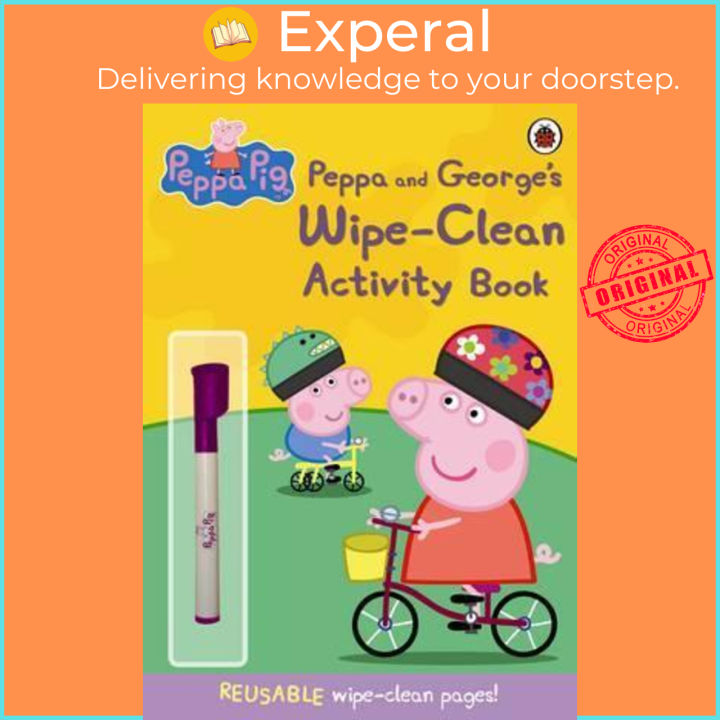 Lazada　Activity　Peppa　Pig:　by　and　(UK　Peppa　paperback)　George's　Peppa　Book　edition,　Wipe-Clean　Pig　Singapore