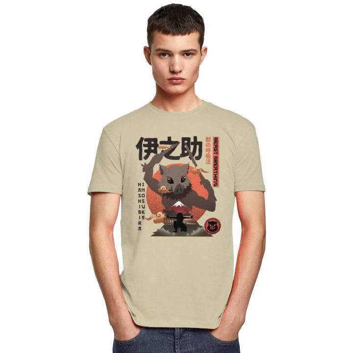hashibira-inosuke-vintage-mens-t-shirt-100-percent-cotton-short-sleeve-shirt-demon-slayer-no-yaiba-t-shirt-100-cotton