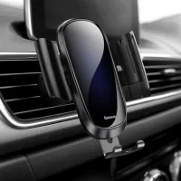 MT ที่วางมือถือ Baseus SUYL-WL01 Car Mount Future Phone Holder Black แท่นวางโทรศัพท์ในรถ แบบติดกับช่องแอร์ ที่วางโทรศัพท์