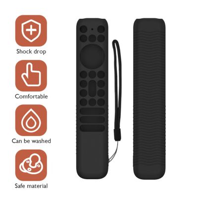 Silicone Case Remote Control Protective Cover with Lanyard Anti Slip All Inclusive for TCL RC902V FMR1 Voice Remote