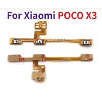 สำหรับ Xiaomi X3 Poco สวิทช์ไฟปุ่มเปิด/ปิดกุญแจควบคุมระดับเสียงสายเคเบิลงอได้ปุ่ม