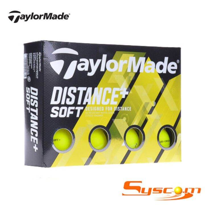 TaylorMade Distance + Soft (2020) (Yellow) Golf Ball Lazada