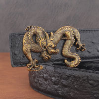 High Quality slide buckle Chinese Dragon men belts grey luxury brand Hot sale Girdle Wide leather designer fashion Waistband