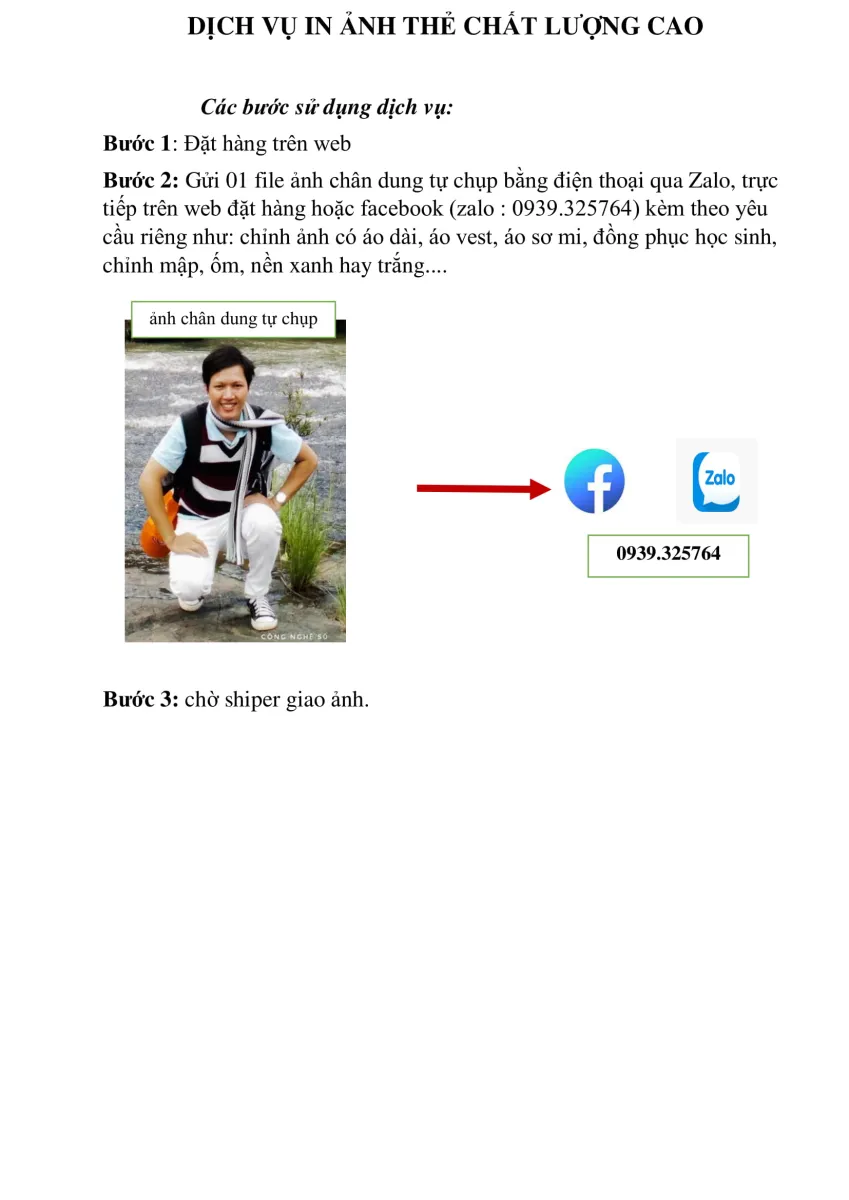 ảnh thẻ: Những bức ảnh thẻ sẽ giúp bạn lưu giữ lại những kỷ niệm đáng nhớ của cuộc đời. Với chất lượng hình ảnh tốt cùng những dịch vụ in ấn chuyên nghiệp, đảm bảo sẽ làm hài lòng cả những khách hàng khó tính nhất.