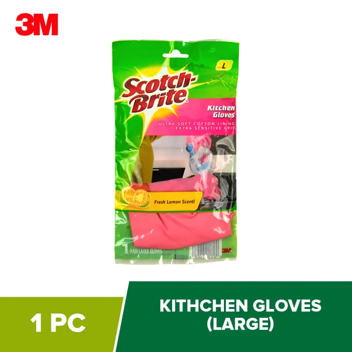 3M Scotch Brite Heavy Duty Kitchen Gloves Large 1 Pair Lazada PH