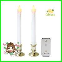 เชิงเทียน LED CLAIRE 0.06 วัตต์ WARMWHITE 27.5 ซม.DUAL LED TAPER CANDLE CLAIRE 0.06W WARMWHITE 27.5CM **ด่วน ของมีจำนวนจำกัด**