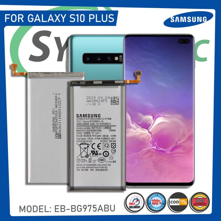 Original Samsung Galaxy S10 Plus Battery Model Eb Bg975abu 4100mah Original Battery Lazada Ph 3286