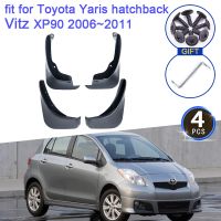 รถยนต์ Toyota Yaris แผ่นบังโคลน Hatchback Vitz XP90 2006 2007 2008 2009 2010 2011อุปกรณ์เสริมรถยนต์พนังแผ่นกันกระเซ็นบังโคลน