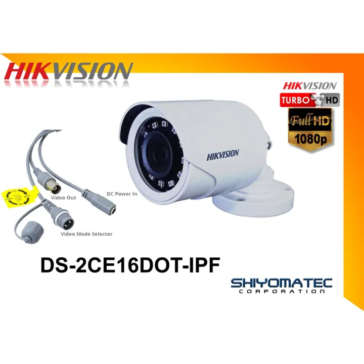 HIKVISION TURBO HD 2MP/1080P Bullet Camera DS2CE16D0T IPF Lazada PH