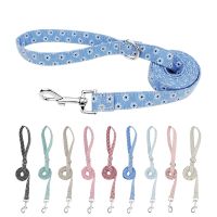 【CW】 Dog Leash Rope Fashion Flower Pattern Puppy Walking Training Lead Rope Cat Harness Collar for Small Medium Big Dog Pet Supplies