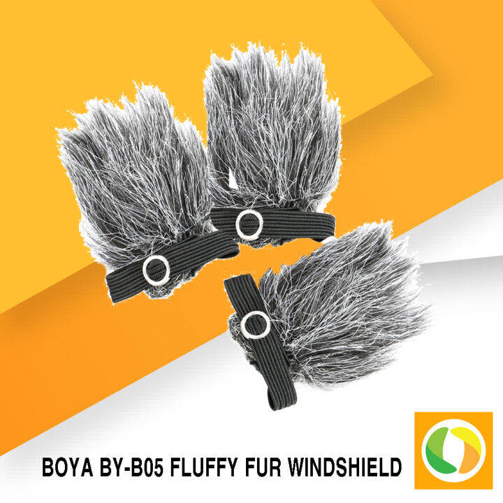 Boya BY-B05 Fur Windshield for Lavalier Microphones Minimizes Wind ...