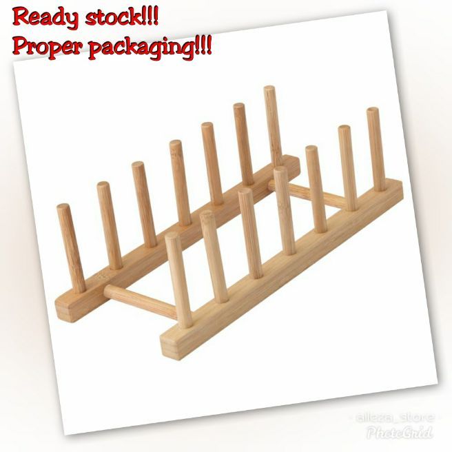 OSTBIT Plate holder, bamboo - IKEA