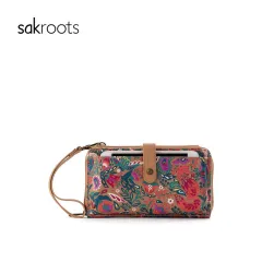 Sakroots+Eco-Twill+Large+Smartphone+Crossbody+Crimson+Enchanted+