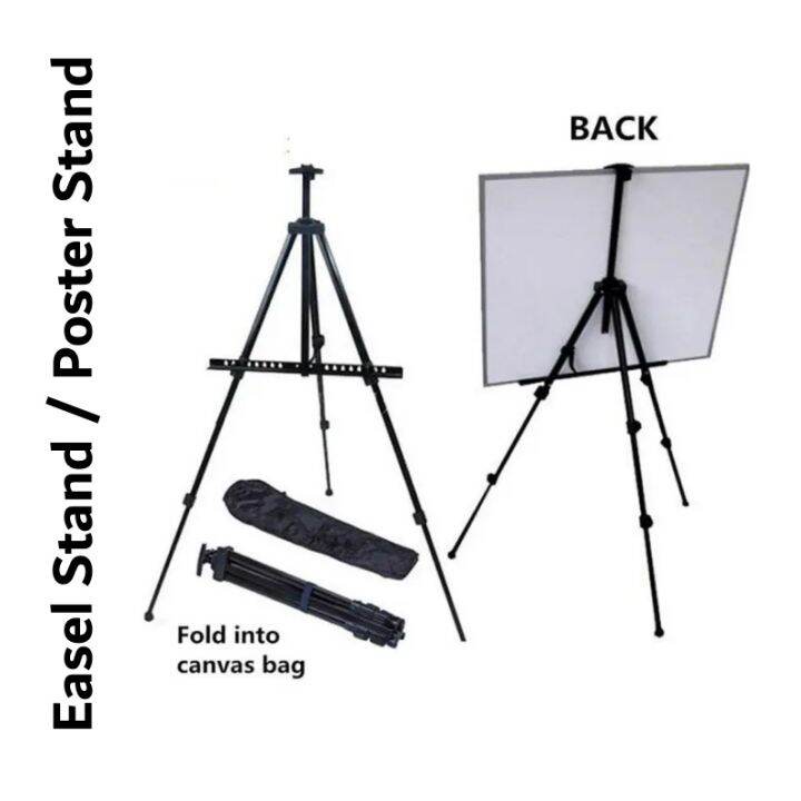 Portable Adjustable Easel Stand Poster Stand A1 Board Standee Lazada