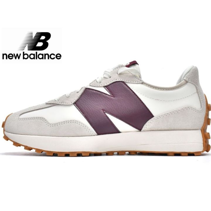 New Balance NB327 Rose White Dark Red Sneakers Casual Original Running ...